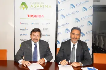 Firma del acuerdo de colaboración entre Toshiba Calefacción & Aire Acondicionado y la Fundación ASPRIMA