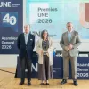 Cecilia Salamanca, responsable de departamento técnico de AFEC, recibió el Premio López Agüí 2026 en reconocimiento a su liderazgo en este Comité Técnico de Normalización